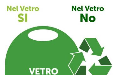 Corretta differenziazione imballaggi in vetro